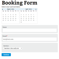 Booking Forms